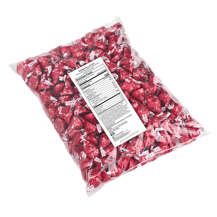 HERSHEY’S KISSES Cherry Cordial Candy, Bulk Bag (60oz)
