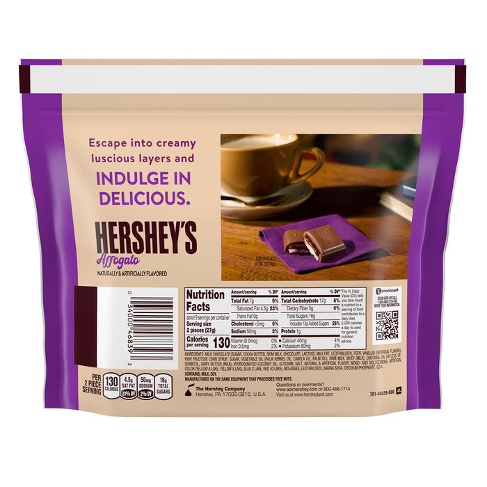 HERSHEY'S Affogato Flavored Snack Size Candy Bag, 8.4 oz