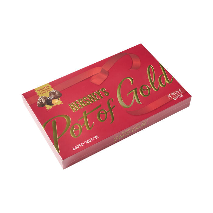 HERSHEY’S POT OF GOLD Milk Chocolate & Dark Chocolate Holiday Collection (4.29oz)