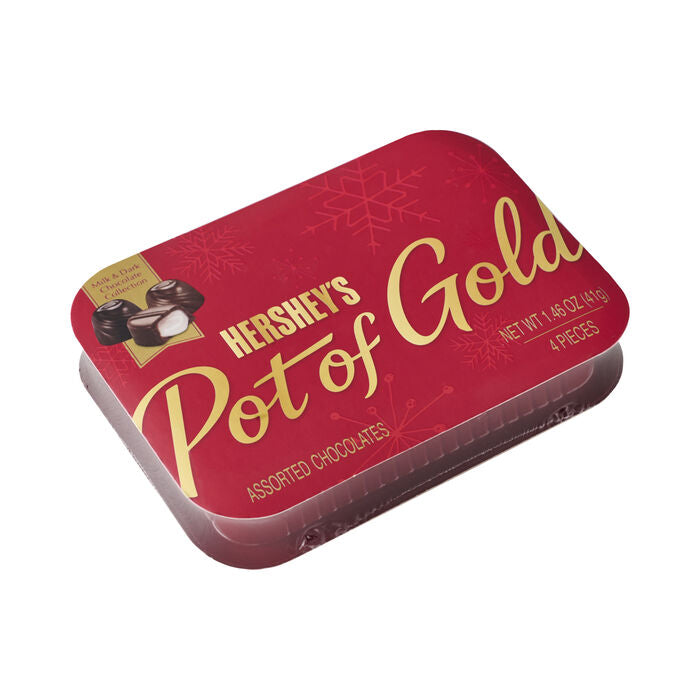 HERSHEY’S POT OF GOLD Milk Chocolate & Dark Chocolate Holiday Collection (1.46oz)